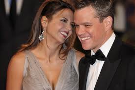 Matt Damon with wife Luciana Barroso.