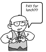 paying for lunch